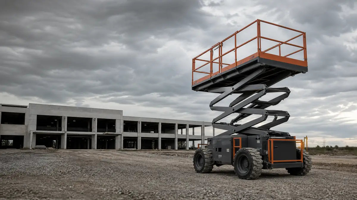 Rough Terrain Scissor Lifts jobsite access in Chattanooga